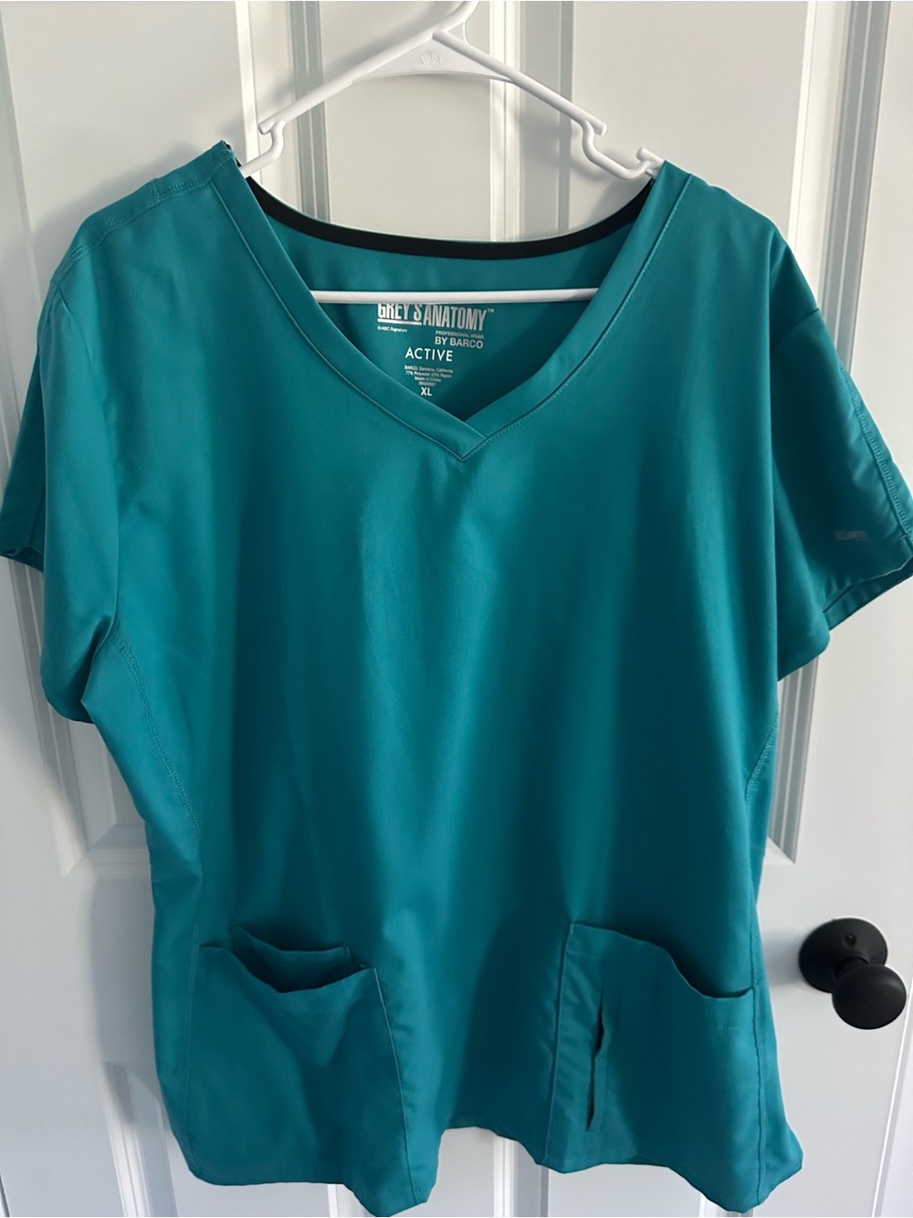 Grey's Anatomy Teal V-Neck Women’s Scrub Top
